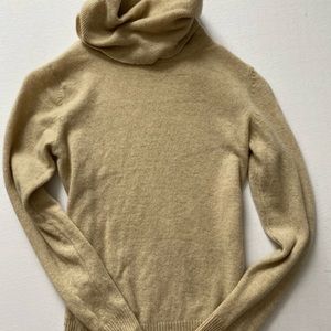 Super soft tan turtleneck